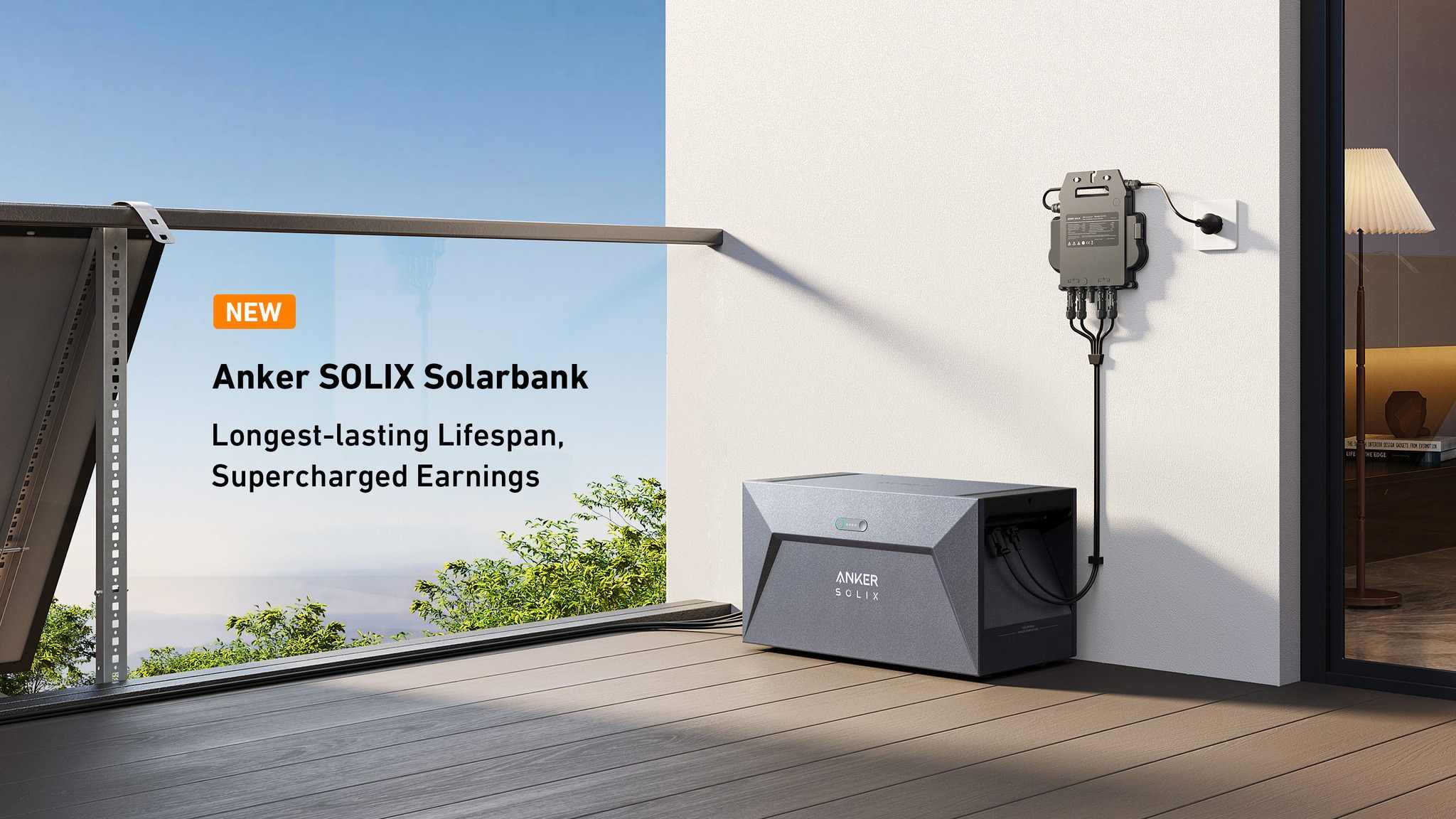 Anker balcony battery Solarbank E1600 in Europe warehouse