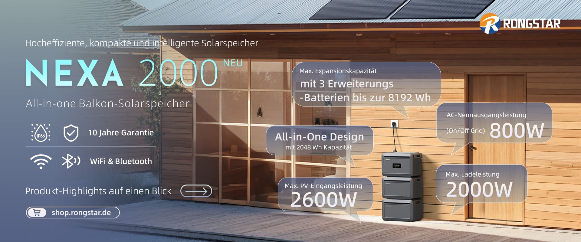 Vorteile der Produkt-Growatt NEXA 2000: