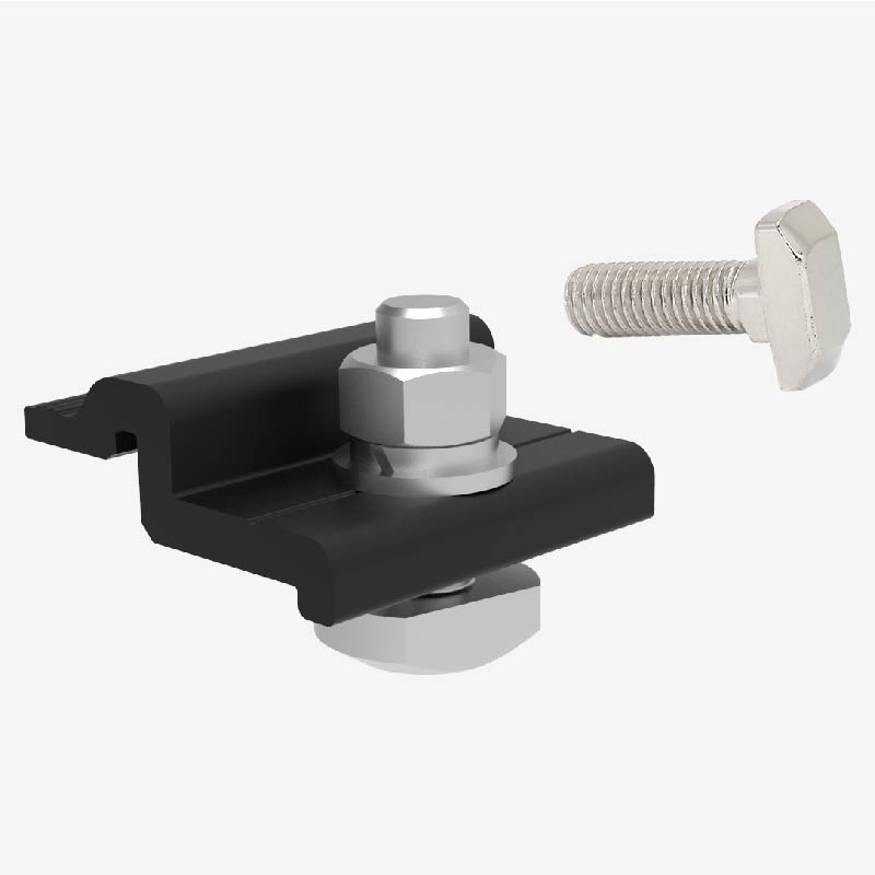 RC-SSC-NS2 Cross connector for RA-SSC rails, black (suitable for SSC rails)